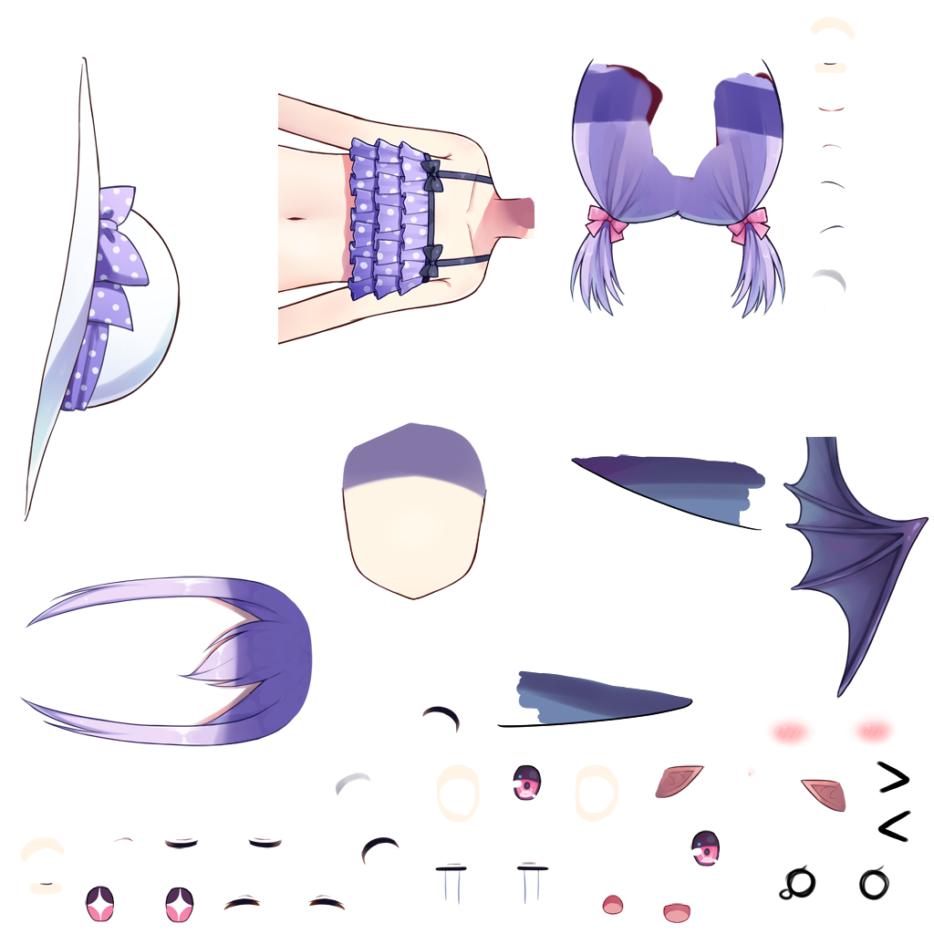 Frill Bikini Costume Purple (Potion Maker Pio)